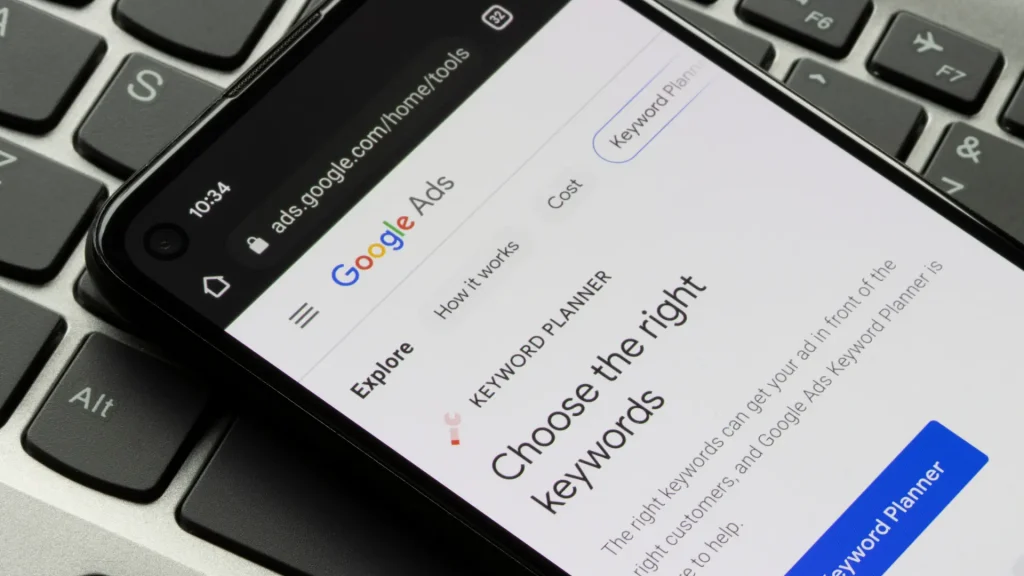 Keyword research in Pay-Per-Click Google Ads
